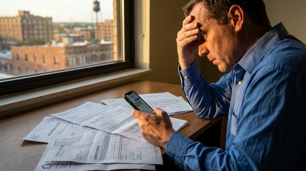 Real estate professional confidently managing their business