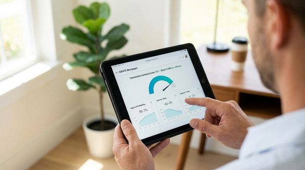 Analyzing data points for a commission certainty score