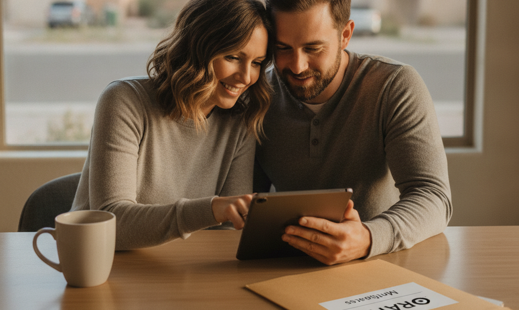 Unmarried couple planning their home purchase in Las Vegas.