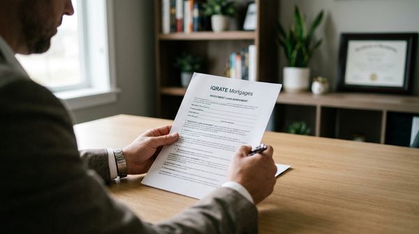 An underwriter analyzing metrics for a rental property loan approval.