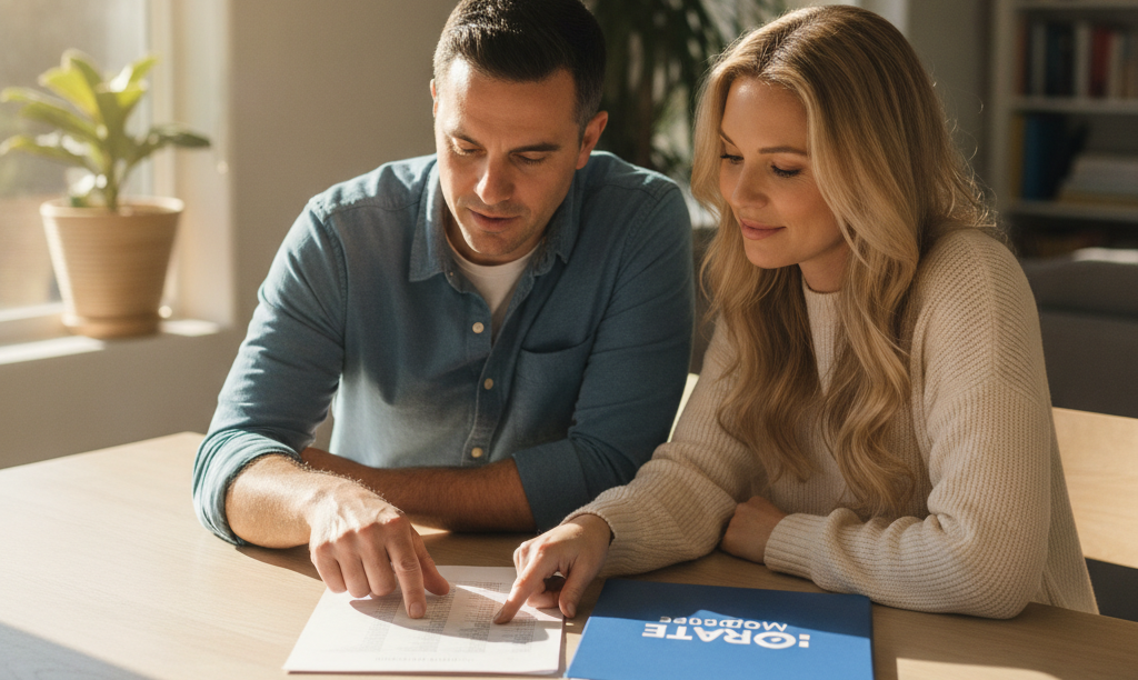 Couple comparing mortgage cash-to-close with iQRATE Mortgages.