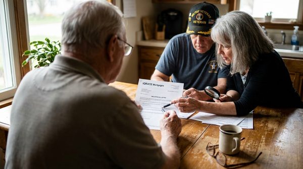 A comfortable home purchased for a dependent parent using a VA loan.