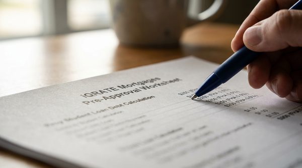 A person organizing student loan documents for a mortgage application.