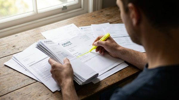 A person signing a loan document, representing the process of refinancing a co-signed loan.