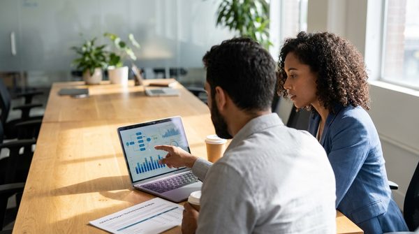 Dashboard analytics illustrating data-driven marketing decisions for mortgage brokers.