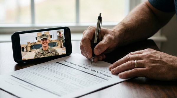 Required documents for a VA home loan application.