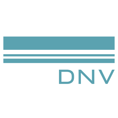 DNV logo in teal color
