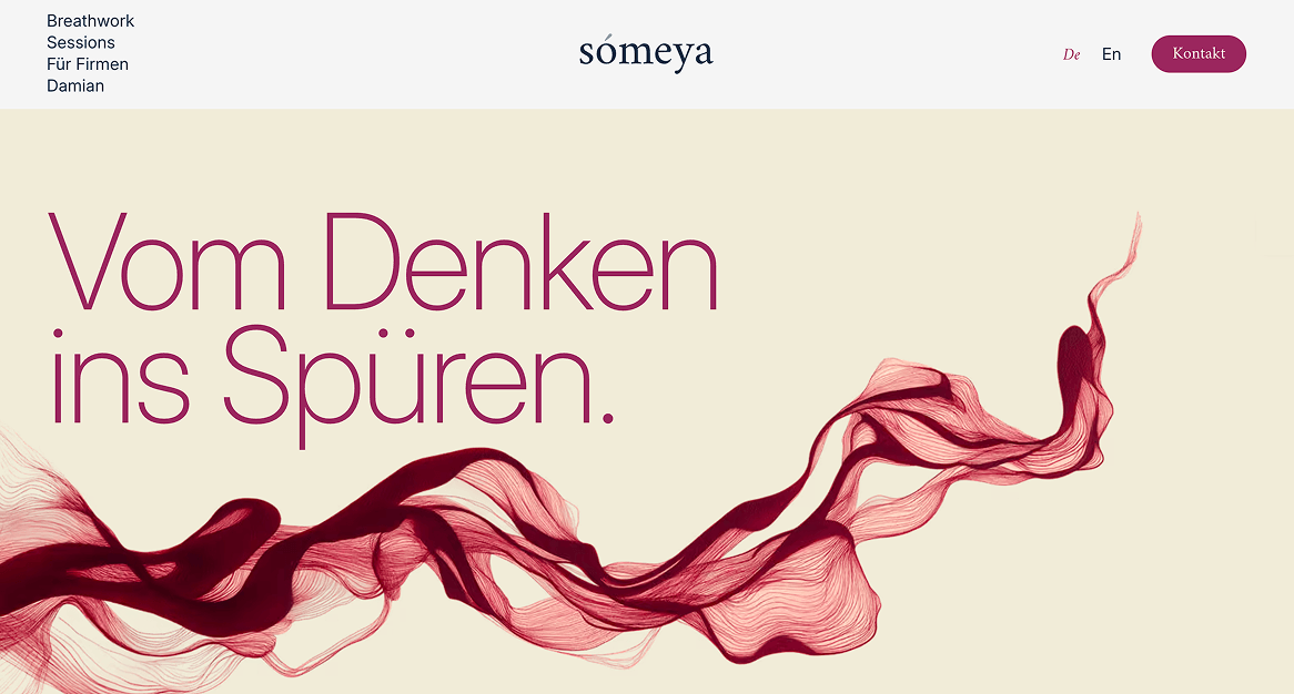 Startseite Webseiten-Projekt-Showcase someya.ch