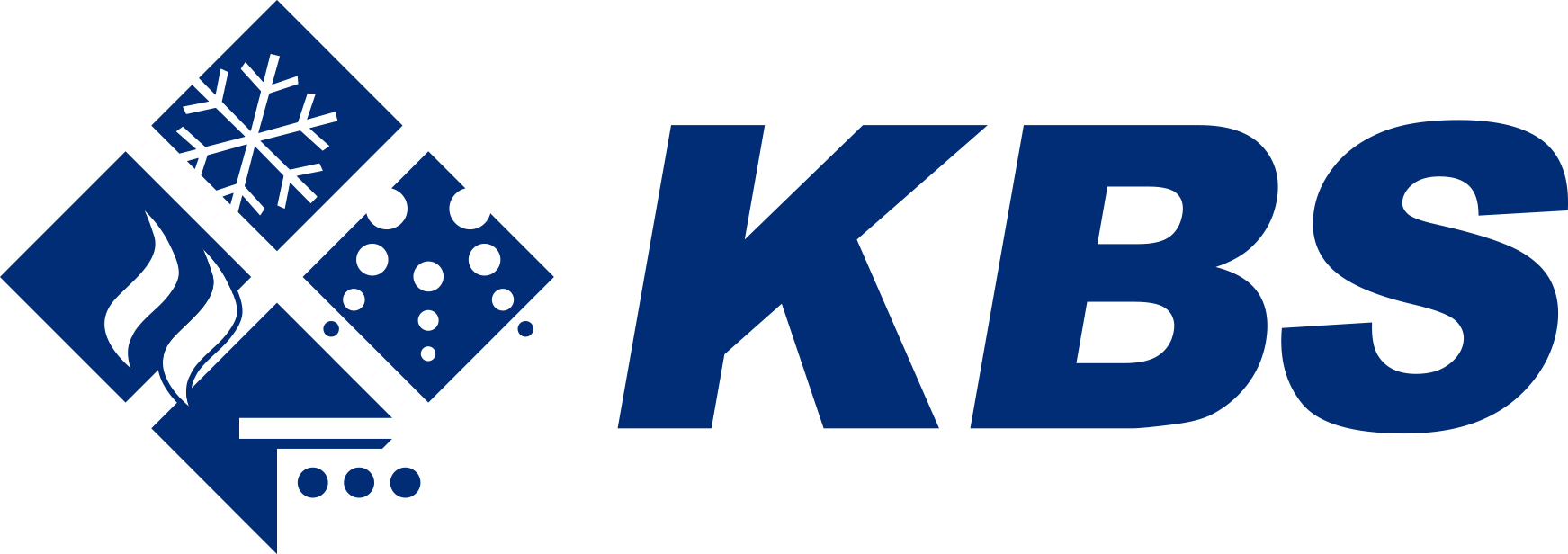 KBS Gastrotechnik Unternehmenslogo in blauer Schrift.
