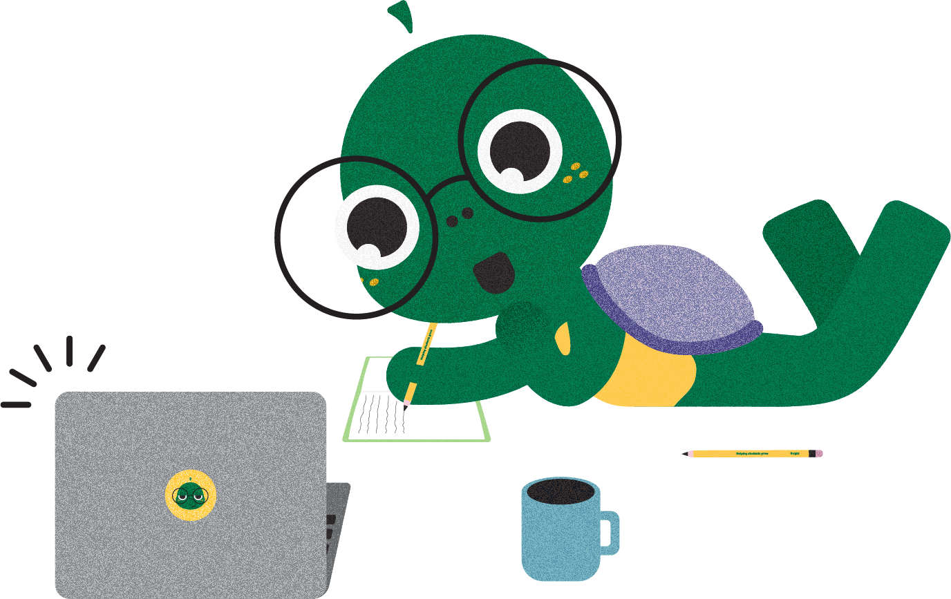 Bright studying and chilling on main page