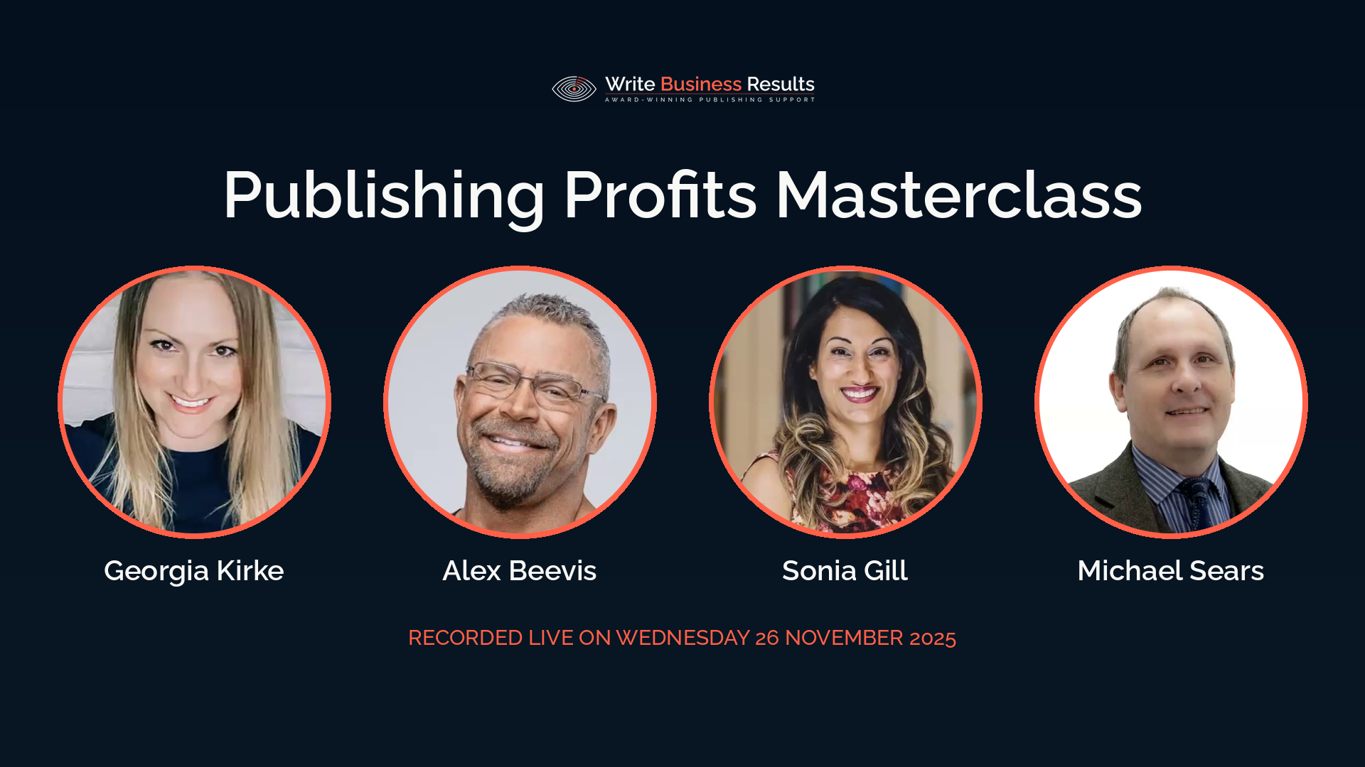 Publishing Profits Masterclass with Georgia Kirke, Alex Beevis, Sonia Gill and Michael Sears, recorded 26 November 2025