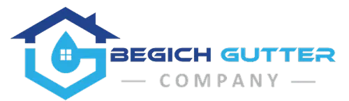 Begich Gutter Company logo with a blue house and water drop icon.