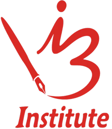 Red logo of I3 Institute featuring a stylized pen forming the letter 'I' with 'Institute' written below.