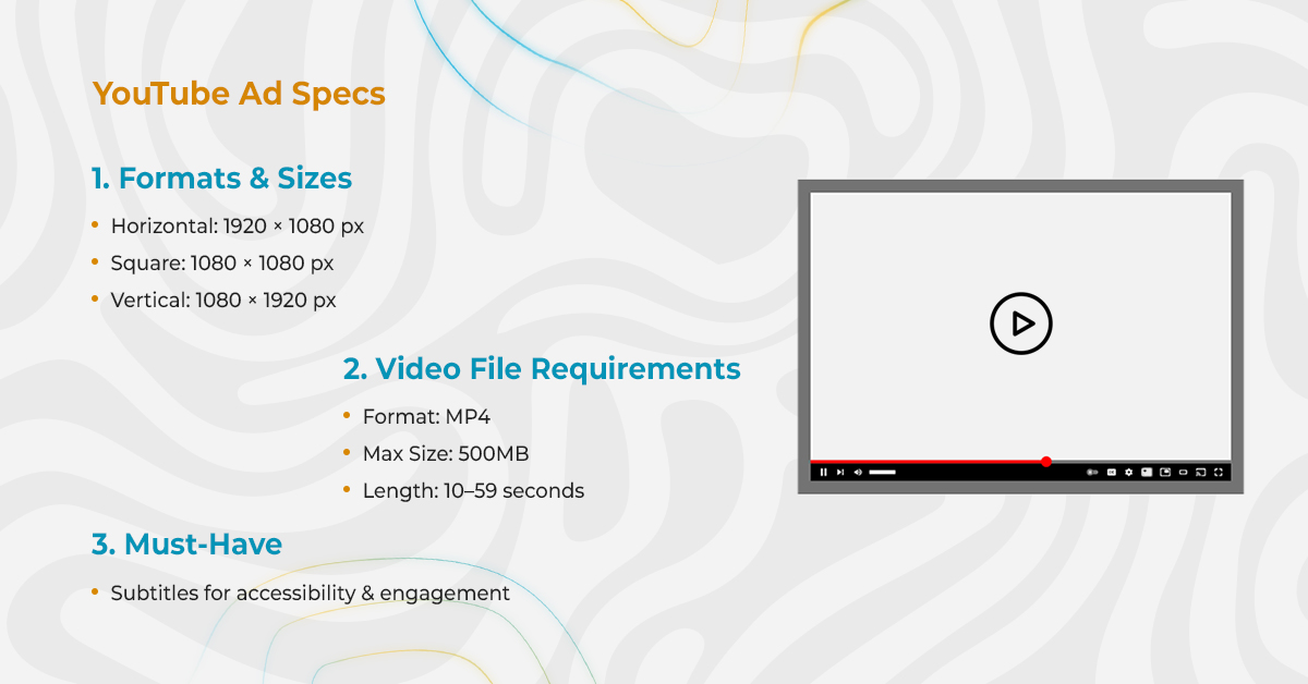 3.YouTube Ads: Video Specifications