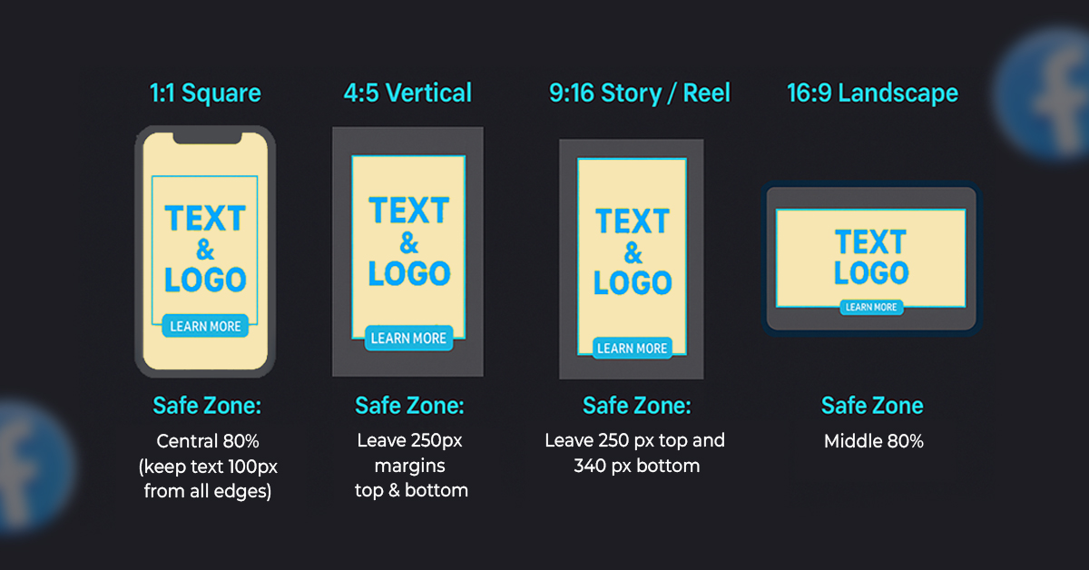 C). 1200 x 628 —Horizontal (Link Previews & Side Ads)