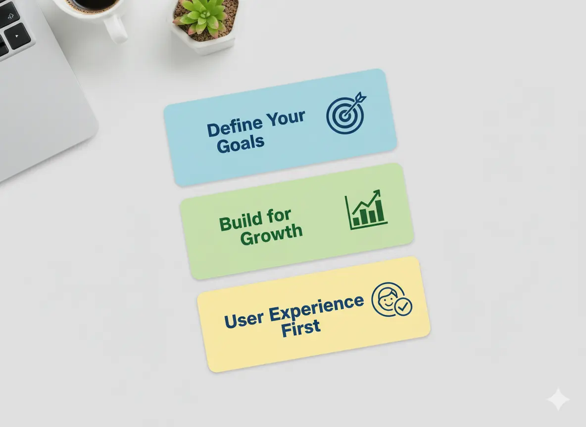 Define your website goals, build for growth, and prioritize user experience with a strategic website planning checklist for small businesses.