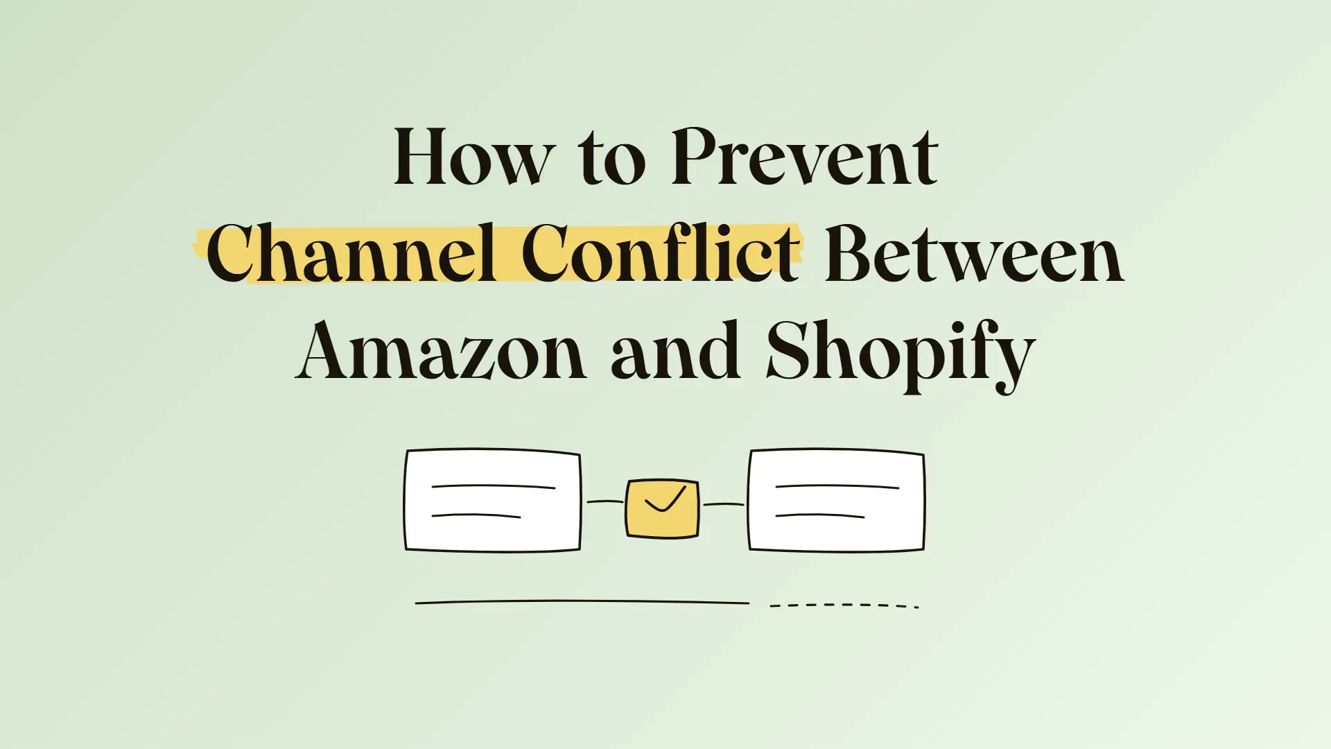 How to prevent channel conflict between Amazon and Shopify