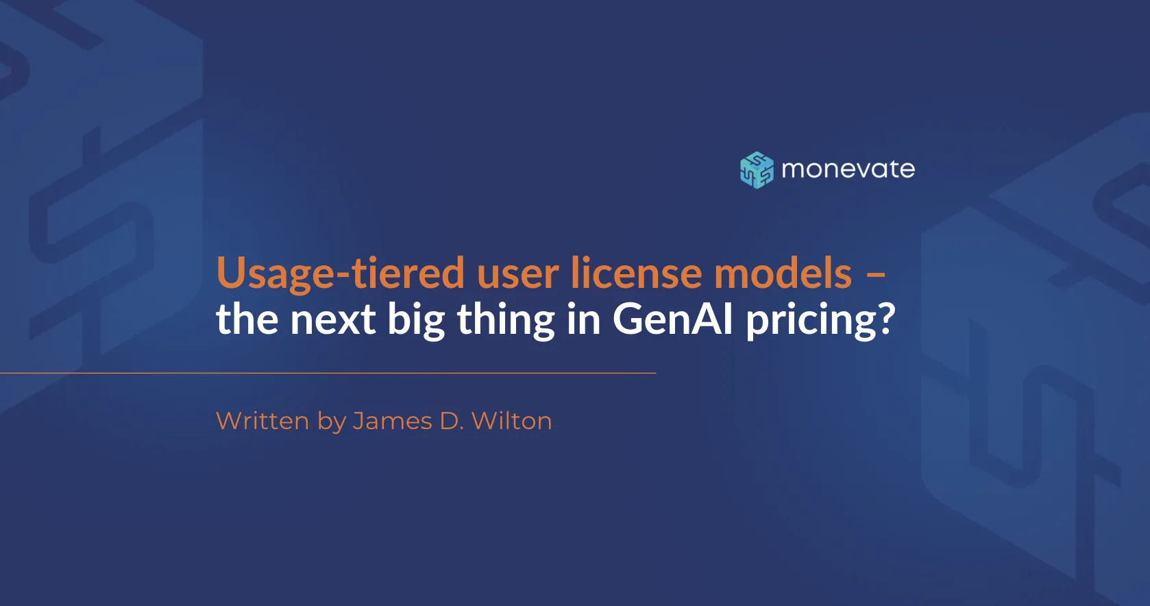 Usage-tiered user license models – the next big thing in GenAI pricing?