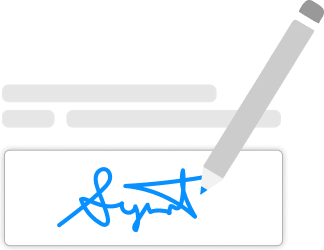 Sign from anywhere visual