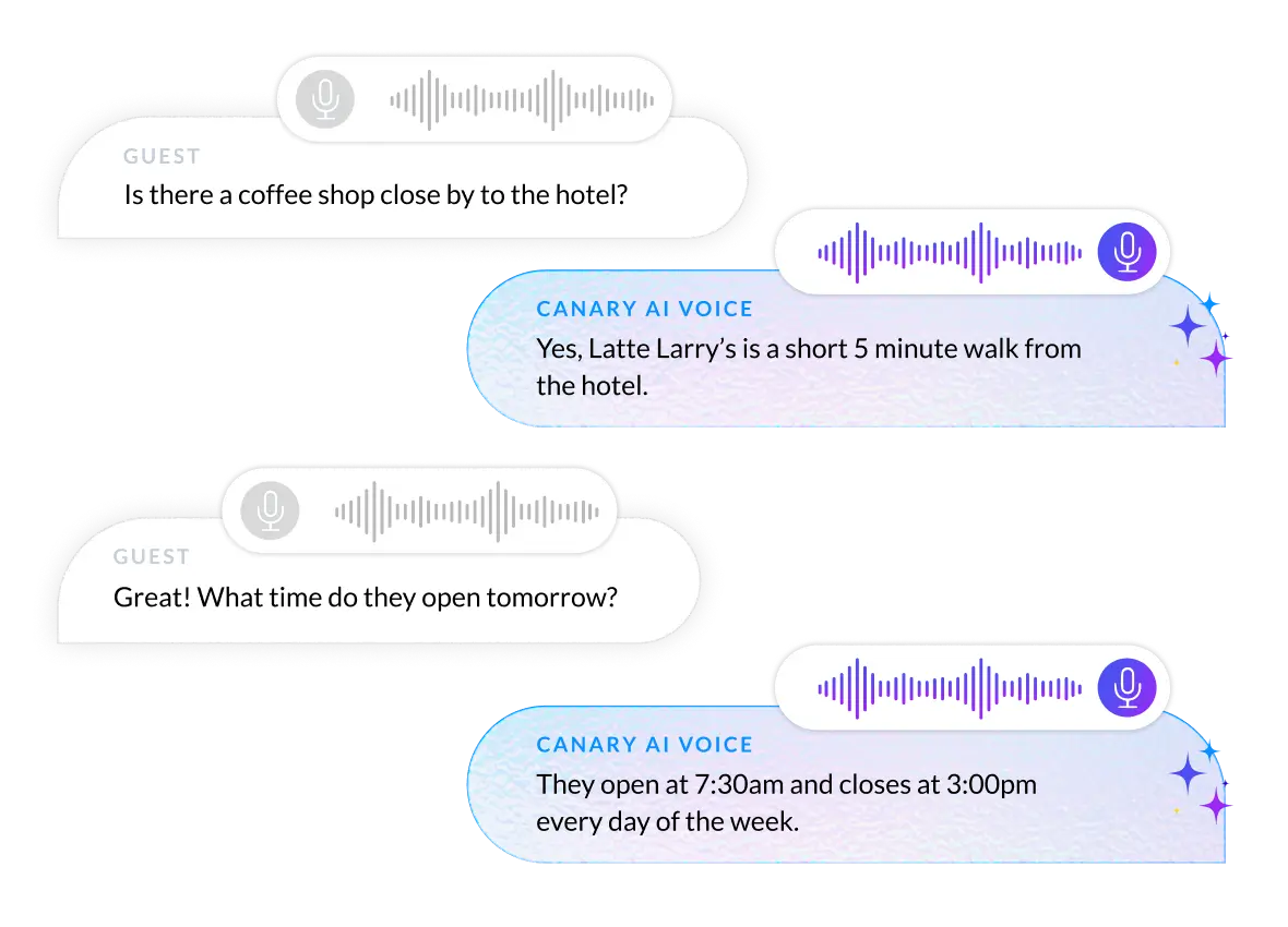 AI voice means instant service