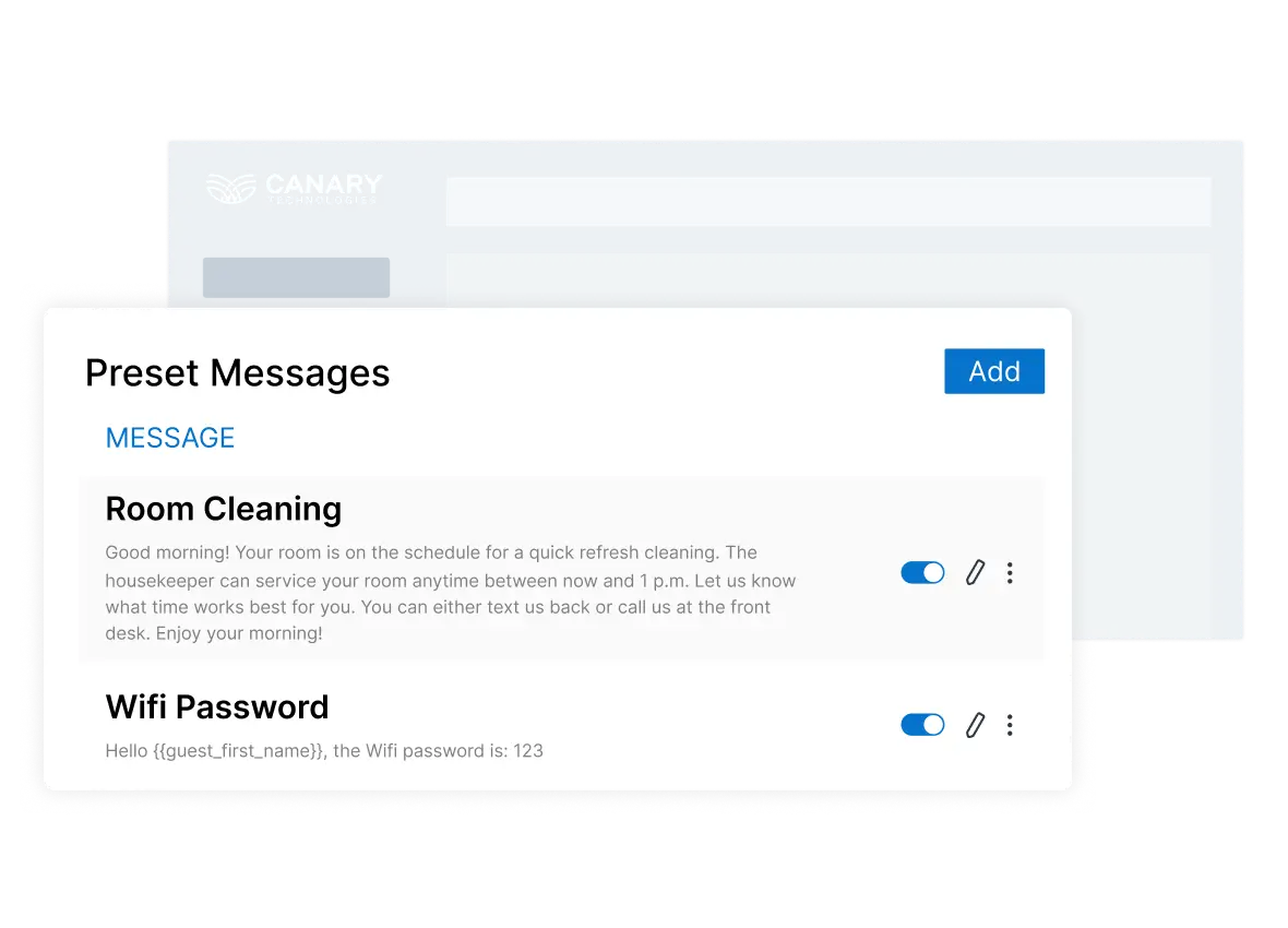 Smart Hotel Messaging