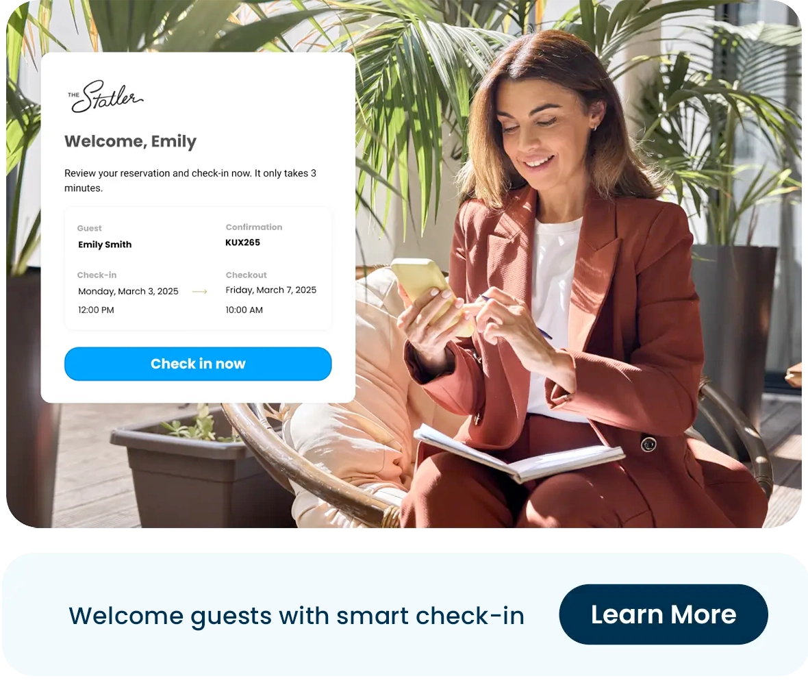 mobile check-in for hotels