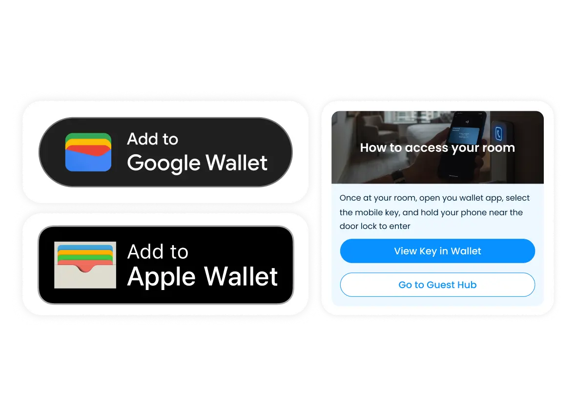 Add hotel keys to smartphone wallets