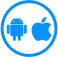 works with Apple and Adroid