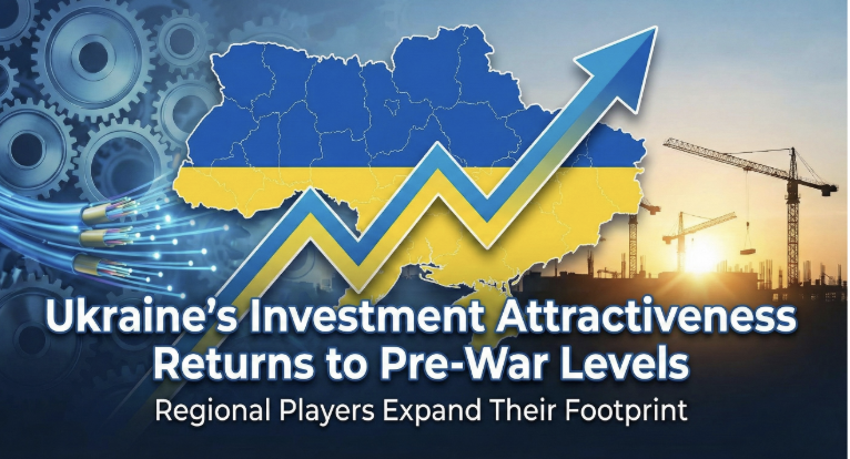 Ukraine’s investment attractiveness returns to pre-war levels as regional players expand their footprint