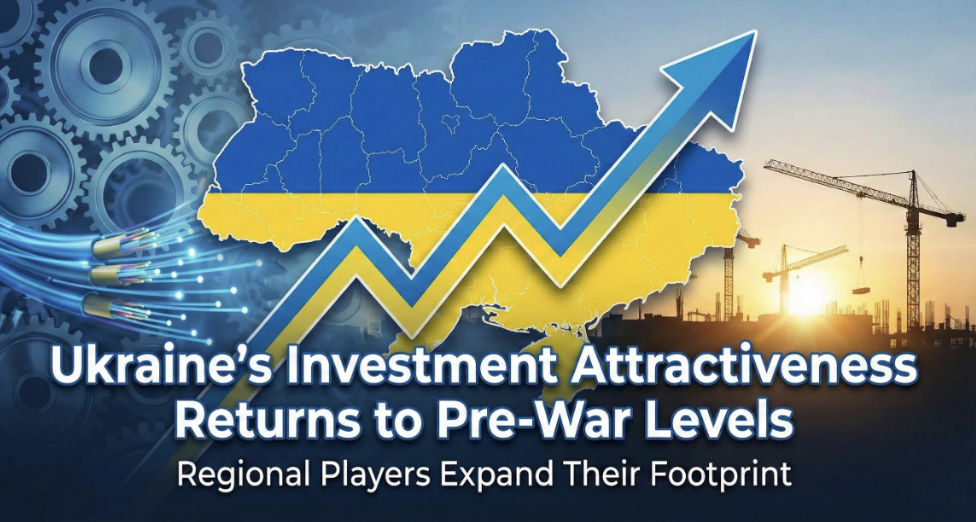 Ukraine’s investment attractiveness returns to pre-war levels as regional players expand their footprint