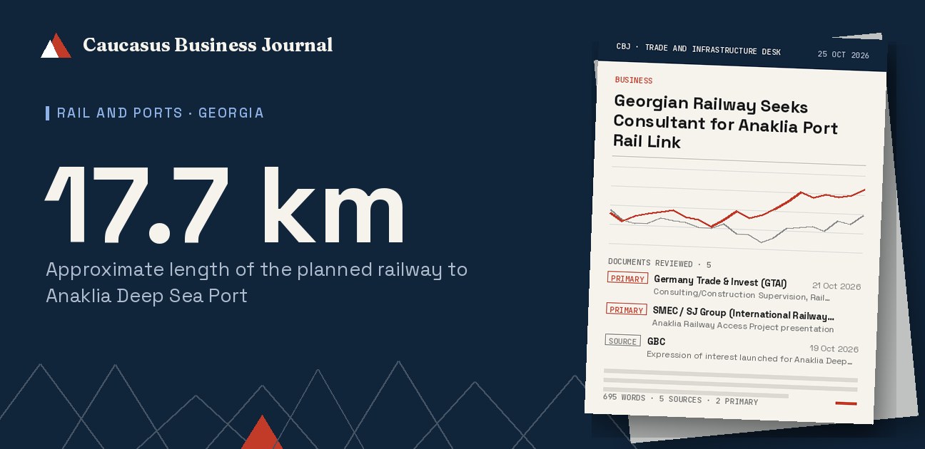 Georgian Railway Seeks Consultant for Anaklia Port Rail Link