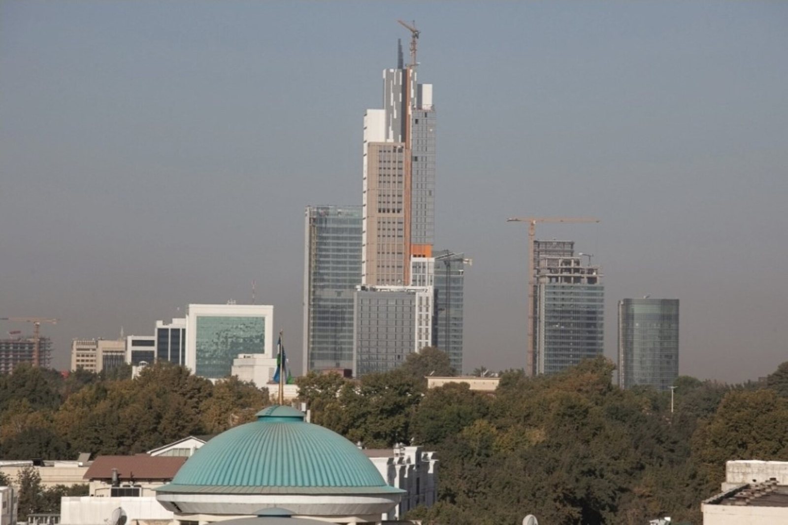 Tashkent City business district in Uzbekistan