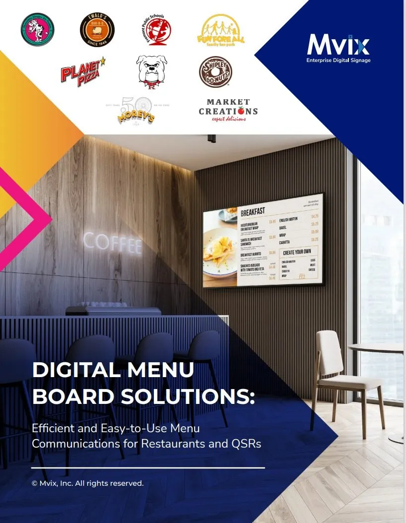 Digital Menu Board Solutions