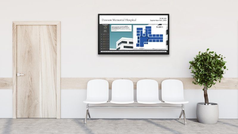 Wayfinding option for healthcare industry locations