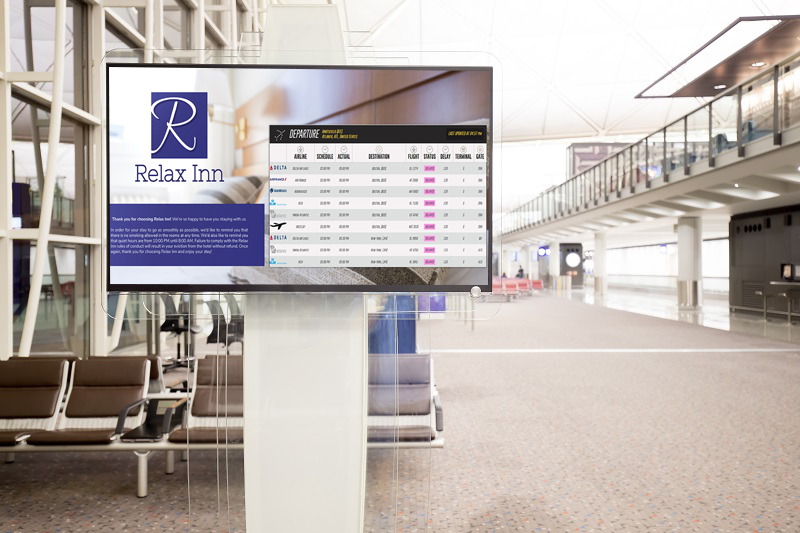 Commercial Display at an Airport