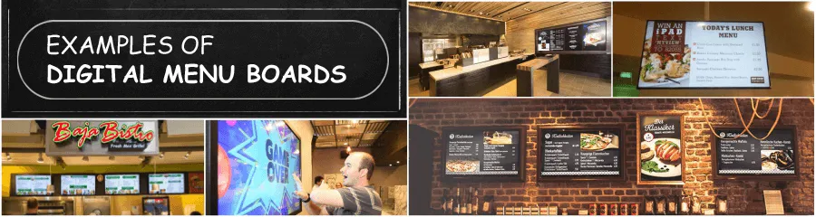 5 Examples of Digital Menu Boards