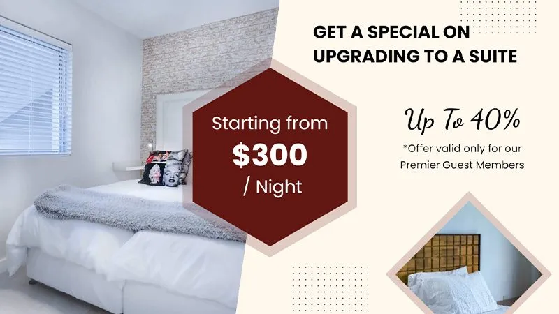 Digital Signage Hotel Room Discount Ad Template Landscape 1