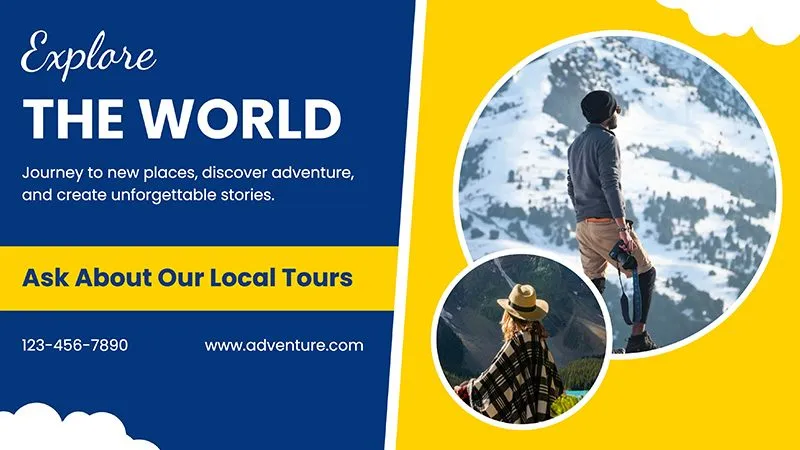 Digital Signage Hotel Promo Template Landscape 3