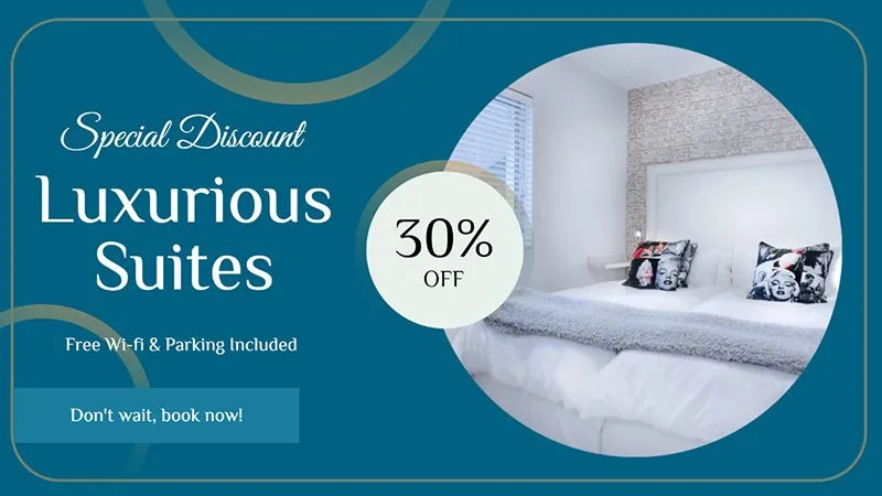 Digital Signage Hotel Ad Template 1 Landscape