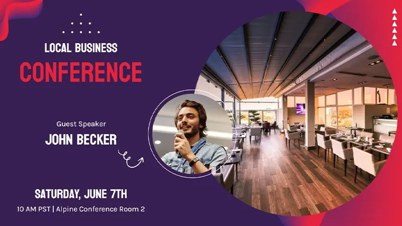 Digital Signage Business Conference Template 1 Landscape