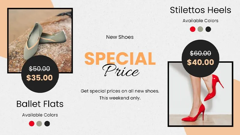 Digital Signage Retail Price Cut Template 01 Landscape