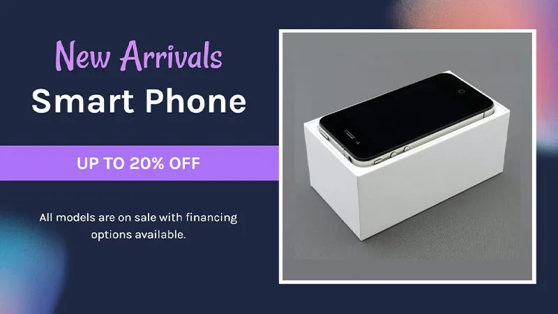 Digital Signage Retail New Arrival Product Template 02 Landscape