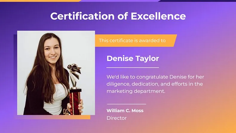 Digital Signage Employee Highlight Template Landscape 1