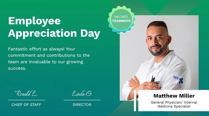 Digital Signage Employee Highlight Landscape 3