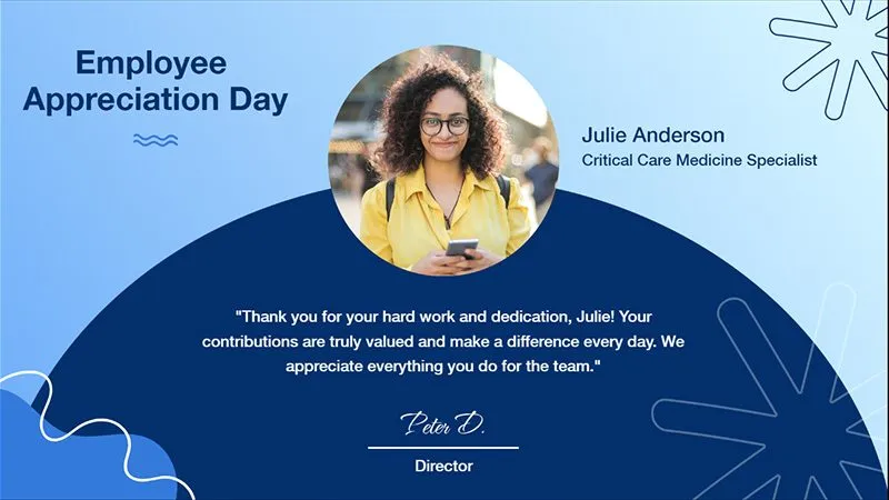 Digital Signage Employee Highlight Landscape 4