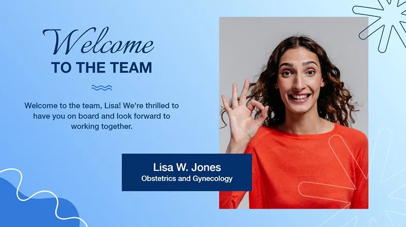 Digital Signage Employee Highlight Template Landscape 2