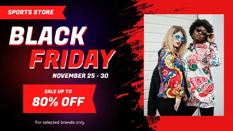 Digital Signage Black Friday Template Landscape 1