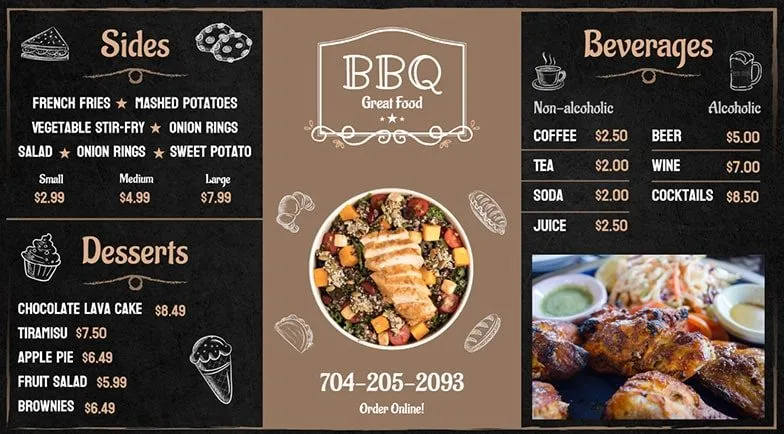 Mvix Restaurant Signage BBQ Landscape 1