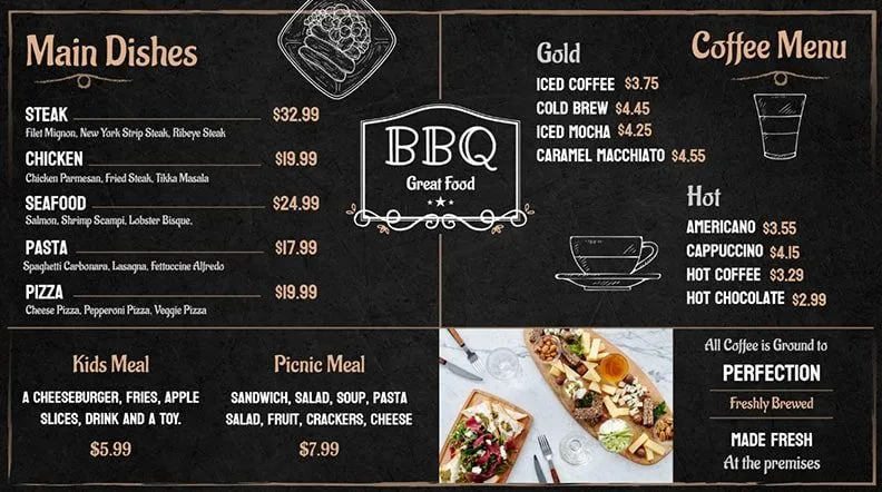 Mvix Restaurant Signage BBQ Landscape 2