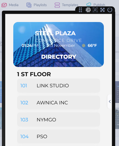 Digital Building Directory